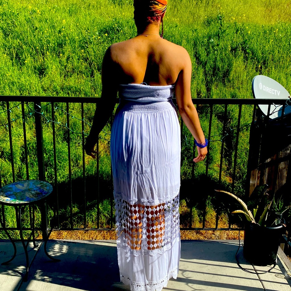 White maxi dress - XL
